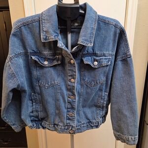 CAVALINI DENIM COLLECTION Women's Denim Jacket Medium Wash Size Large